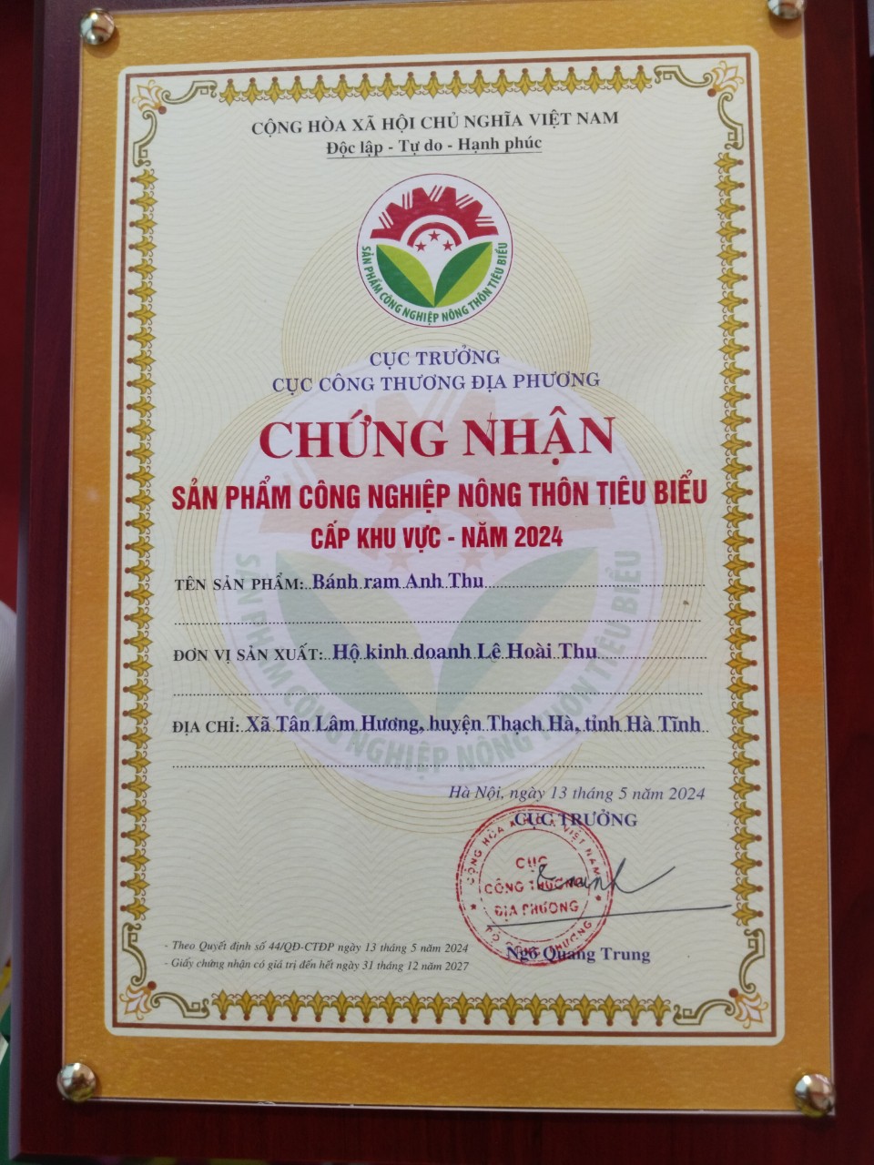 Chứng nhận
